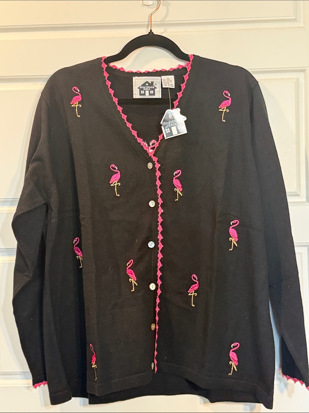 Storybook Knits Pink Flamingo 1X NWT